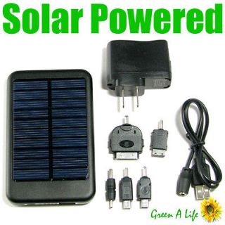 5000mAh Solar Panel Powered Back Up Battery USB Charger for iPhone 
