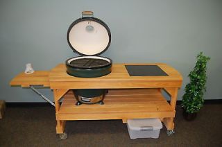 Big Green Egg Long Deluxe Table for extra Large grill
