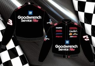 2012 Dale Earnhardt SR GM Goodwrench Black NASCAR Jacket Coat Adult 