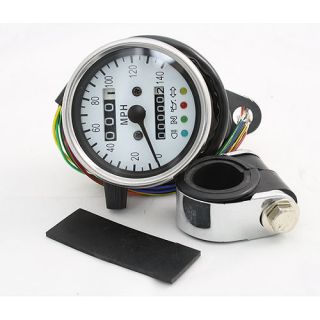 Mini Speedometer W/ LED 224060 Ratio For Harley Models