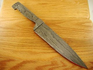 Custom Professional Solid Damascus Chef Knife Blank Knifemakin​g 