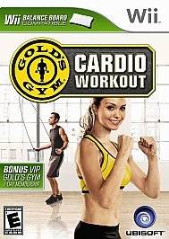 Golds Gym Cardio Workout (Wii, 2009), exercise, balance board 