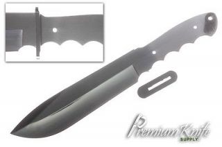 Knife Making Custom Bowie Blade Running Bear Large Blade Blank S1