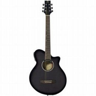 JB Player JBEA35BK Acoustic Electric Guitar, Black   717070037446