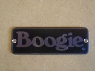 Mesa Boogie Amp logo plate / Original , NEW