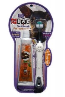 Triple Pet EZDOG Dog Dental Oral Hygiene Care Kit W/Toothbrush 
