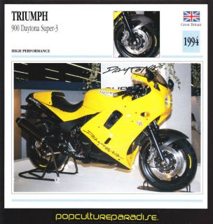 1994 TRIUMPH 900 DAYTONA SUPER 3 Atlas Motorcycle CARD