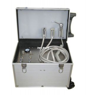 Portable Turbine Unit Mobile Case With Air Compressor Dental Equipment 