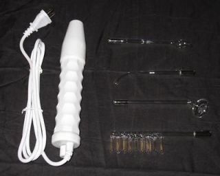 Violet Wand High Frequency DermaRay w/4 Electrodes New