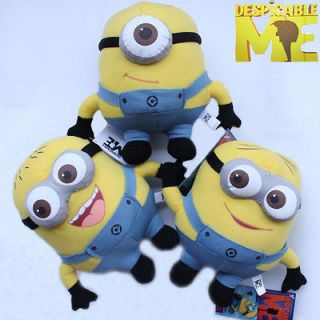 Despicable Me Movie 3X 3D Minions Figure Plush Toy 9 Stuffed Animal 