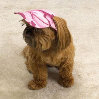ANY SIZE   Casual Canine   PINK CAMO   DOG CAP VISOR