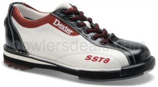 Dexter *NEW* SST 8 LE Ladies Bowling Shoes White/Black/Red Wide Width
