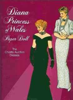 PAPER DOLL BOOK Princess DIANA 1997 Charity AUCTION DRESSES 31 