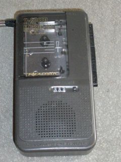 VINTAGE REALISTIC 2 SPEED MICRO 14 MICROCASSETTE TAPE RECORDER WORKS 