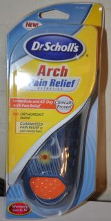 Dr. Scholls Arch Pain Relief Orthotics Womens size 6   10 FREE 