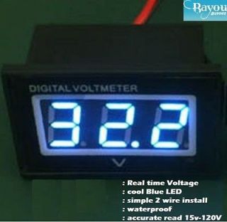 Golf Cart Digital Voltage Meter battery Gauge 36 & 48 Volt Club Car EZ 