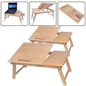   Laptop Stand Table Desk Car Bed Portable Drawer Tray Notebook Reading