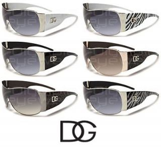 DG Eyewear Womens Oversized Animal Print Metal Frame Sunglasses   Pick 