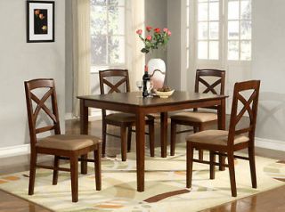 5PC OVAL DINETTE KITCHEN DINING ROOM TABLE & 4 CHAIRS