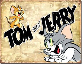 TOM & JERRY CARTOON POSTER Tin Metal Sign