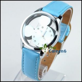 2012 New Disney Mickey Mouse Quartz Wrist Watch  Free Shipping