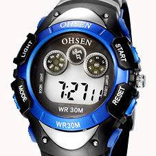 Trendy Digital Alarm Diving Boys Kids Wrist Watch OHSEN