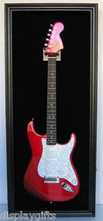 Fender / Electric Guitar Display Case Shadow Box , UV door, Locks 
