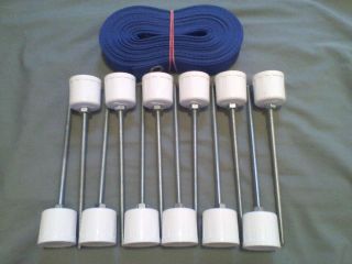   Pole Spikes/Stakes plus blue pole placer.Dog Agility Equipment combo