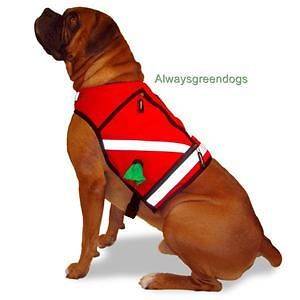 Service, Dog Safety Vest, Bag Dispenser, 75 95 lbs RED
