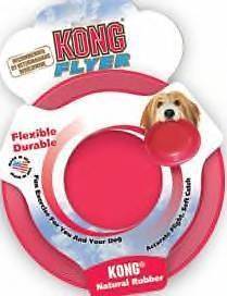 Large Kong DOG Flyer Dogs Natural Rubber Frisbee Disc