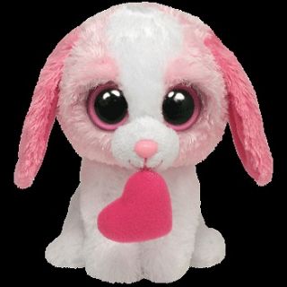 COOKIE PINK DOG W/HEART TY BEANIE BABY BOOS BOOS NEW MINT