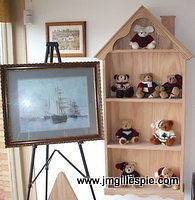 House shelf doll house hummel shelf dvd shelf red oak display shelf 
