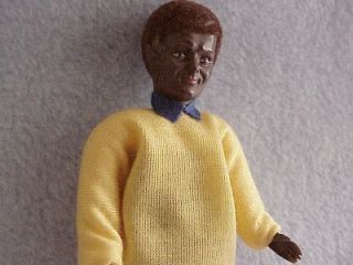 Dollhouse Dressed Black Man Caco DHS0961 African American Ethnic 