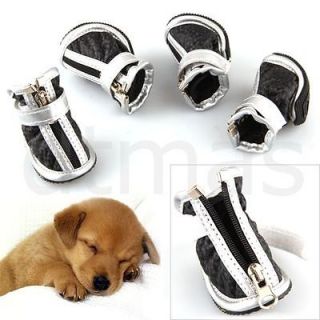 NEW Warm Cozy Pet Dog Boots Puppy Shoes For Small Dog 2 Colors size 1 
