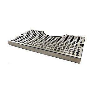   Kegerator Tap Cut Out Drip Tray Stainless Steel 12 x 7 No Drain New