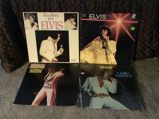 Elvis Presley Lot of 4 Vinyl LPs Love Letters, Now, I Got Lucky 