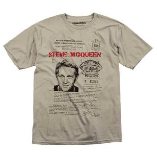   Designs TLD Steve McQueen Drivers License 2 Premium Fit Tee T Shirt