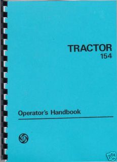 Leyland 154 Tractor Drivers Instruction Manual Book