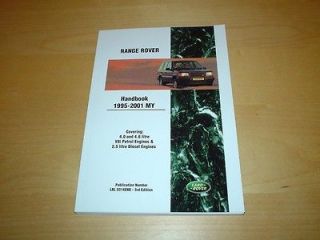   P38A HSE VOGUE SE TDI P38 Handbook Owners Land Drivers Manual Book