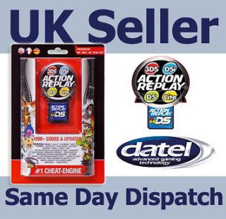 NEW DATEL ACTION REPLAY CHEATS FOR NINTENDO DS / DS LITE / DSi / DSi 