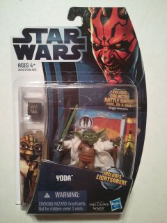   Yoda CW5 12 Collection 3.75 Action Figure & Battle Game w/Card & Die