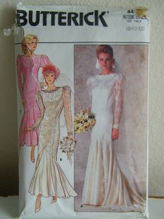   4415 Wedding Gown Bridesmaid Evening Dress Pattern 8 10 12 Vintage
