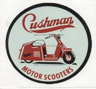 Nostalgic CUSHMAN Motor Scooters Vinyl Decal Sticker