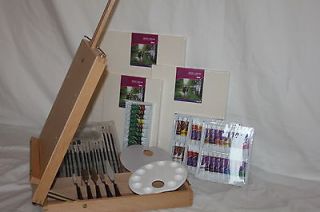 NEW BEECH WOOD ARTIST TABLE TOP EASEL DRAWING SKETCH BOX WITH HIGH 