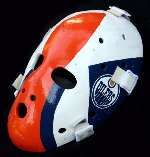   Fuhr Vintage Fiberglass Replica Goalie mask NHL Edmonton Oilers