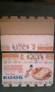 OLD HICKORY ANTIQUE SMOKEHOUSE EGG CARTONS new old stock unused 
