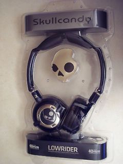 NEW Skullcandy Lowrider Navy/Chrome Headphones 40 mm Driver Foldable 
