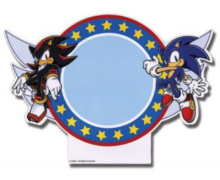   SONIC THE HEDGEHOG NEW Shadow and Sonic Pad w/ Dry Erase Marker ge8568