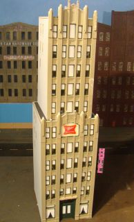   Scale Building Lunde Studios Falcon Tower Built Up Weathered and Signs