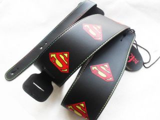 New Super man Guitar Strap Leatherette  Unique and beautiful Style 